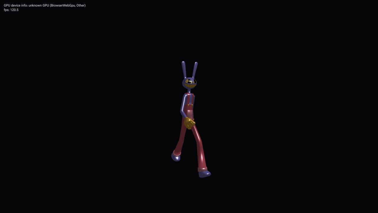 glTF vertex skinning screenshot