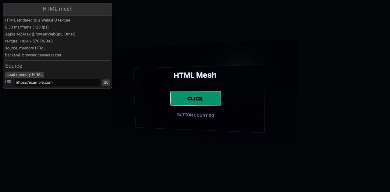HTML mesh screenshot