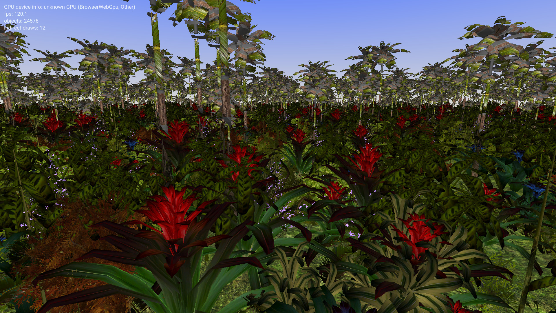 Indirect draw jungle scene screenshot
