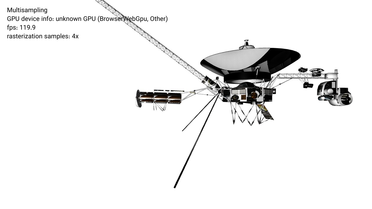 Multisampled Voyager glTF model screenshot