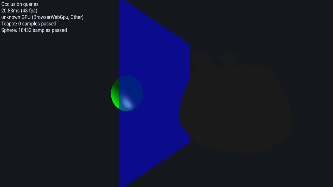 Occlusion query screenshot