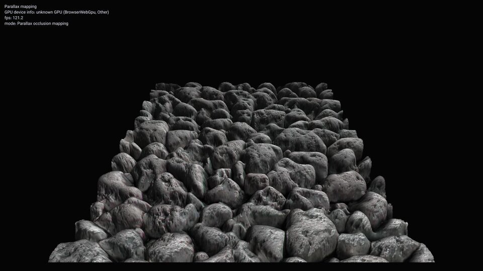 Parallax occlusion mapping screenshot