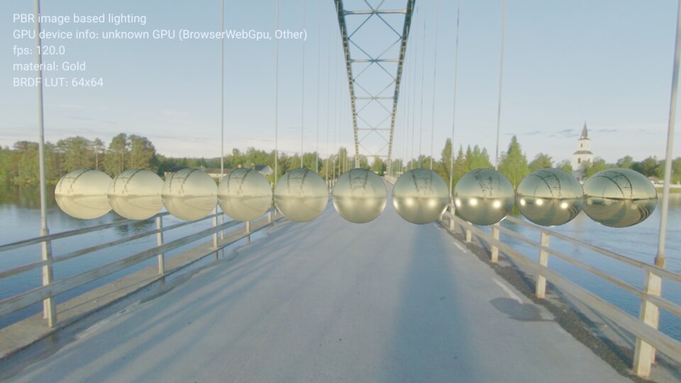 PBR image based lighting screenshot