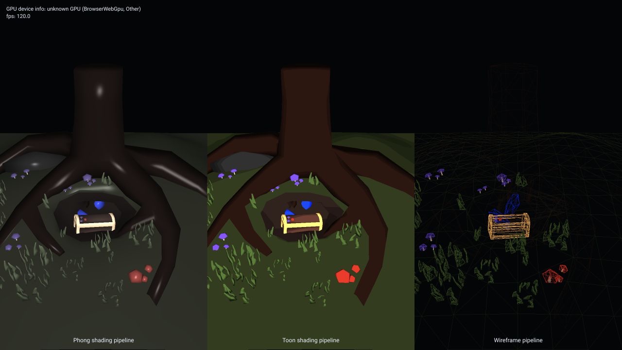 Multiple render pipelines screenshot