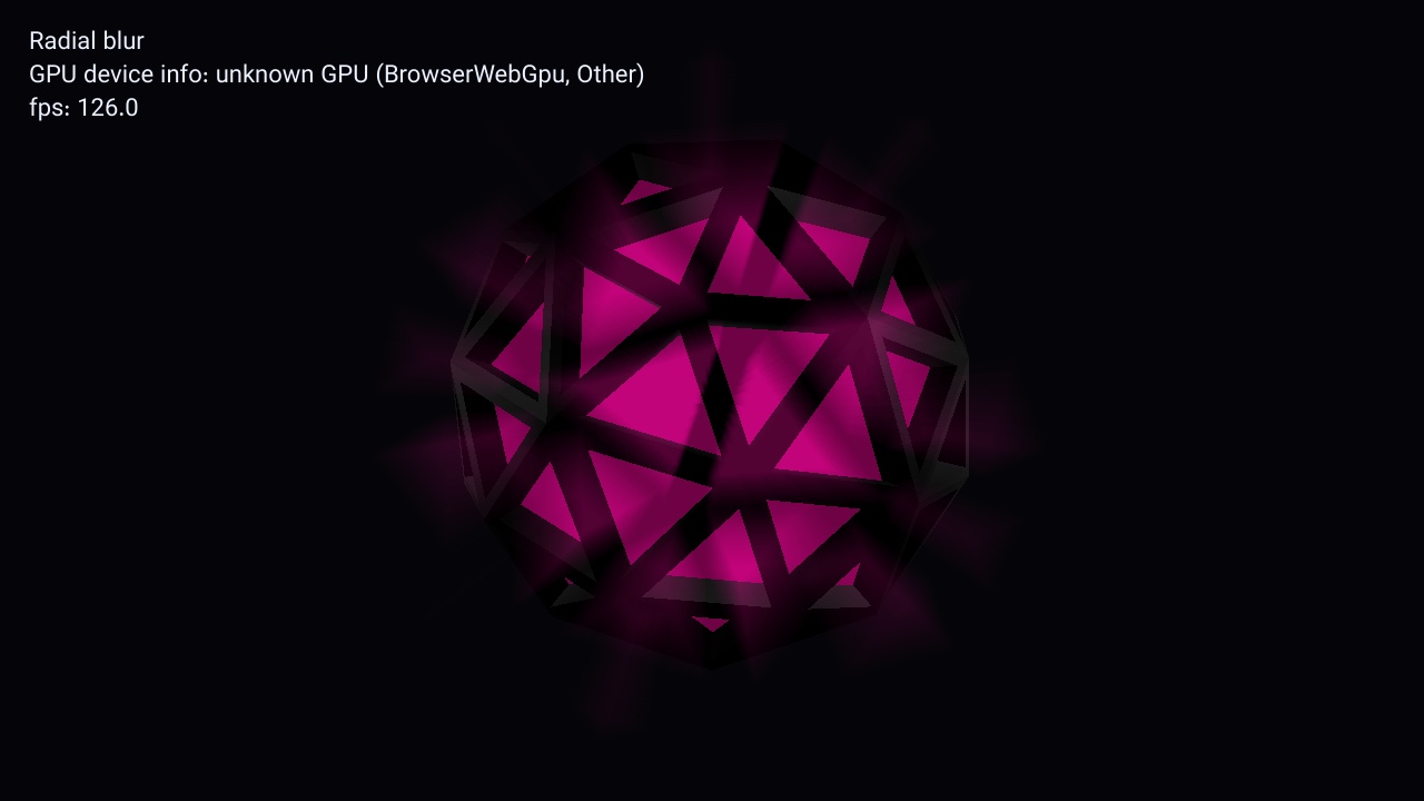 Radial blur glow sphere screenshot