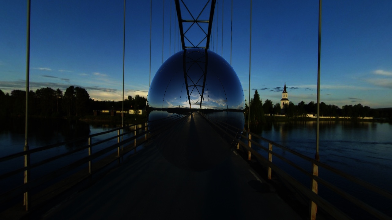 Runtime-loaded cubemap reflection screenshot